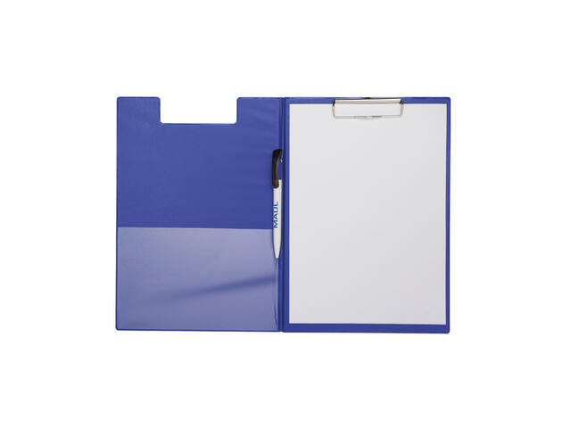 Klembordmap MAUL poly A4 staand PP-folie blauw