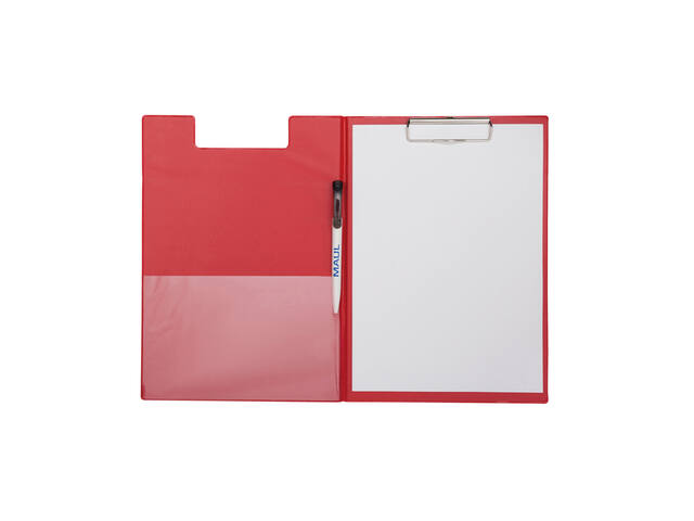 Klembordmap MAUL poly A4 staand PP-folie rood