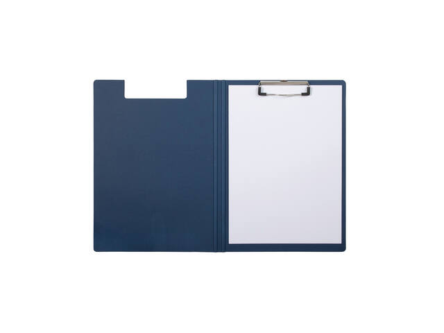 Klembordmap MAULbalance A4 karton rug 8mm blauw