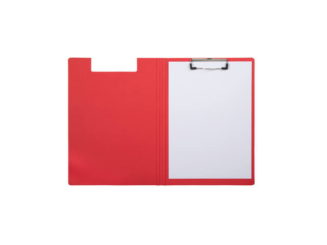 Klembordmap MAULbalance A4 karton rug 8mm rood