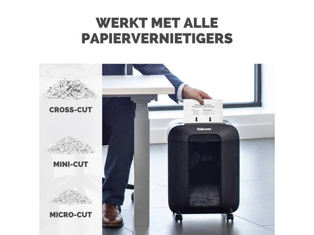 Olievellen papiervernietiger Fellowes Performance+