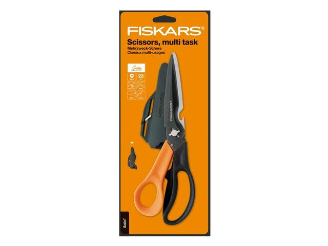 Schaar Fiskars Titanium multifunctioneel zwart