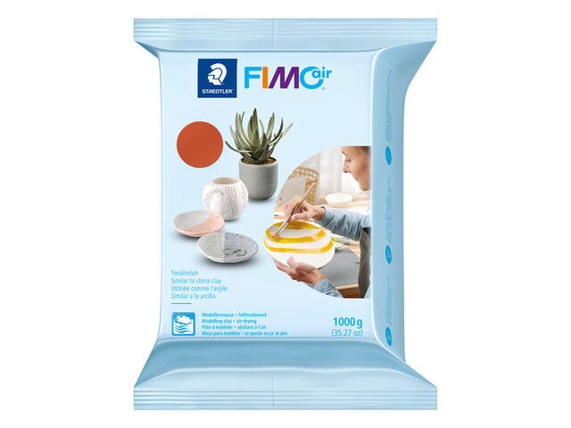 Boetseerklei Staedtler Fimo air 1kg terracotta