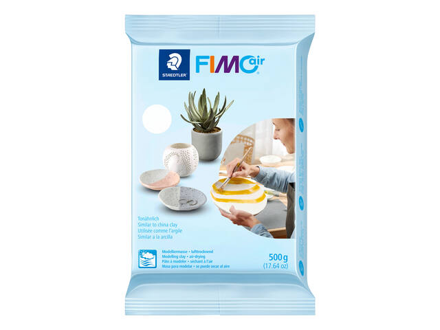 Boetseerklei Staedtler Fimo air 500gr wit