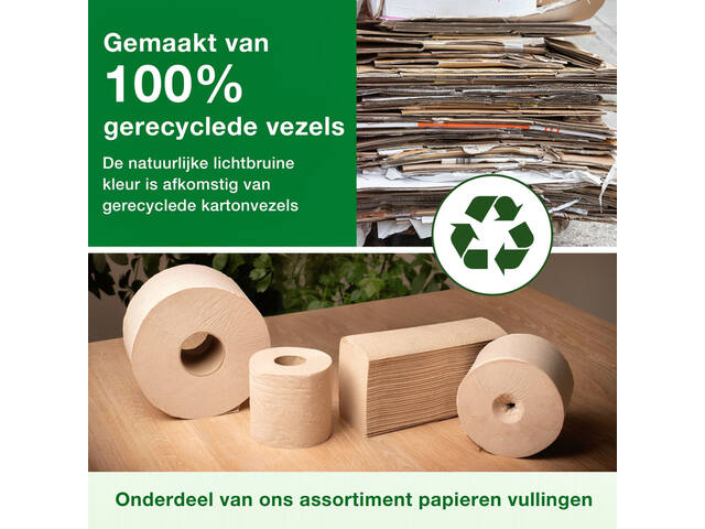 Handdoek Tork H2 Advanced 2laags 213x240mm naturel