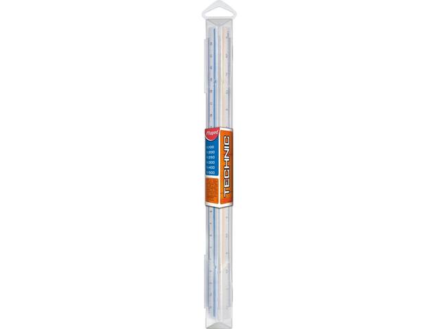 Schaalstok Maped driehoekig 1:100tm500