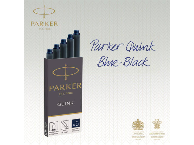 Inktpatroon Parker Quink blauwzwart