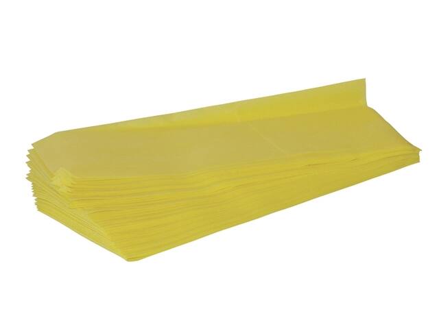 Stofwisdoekjes viscose 25x60cm Set A 25 geel