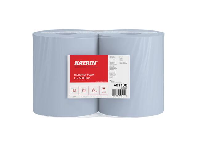Poetspapier Katrin Industrial groot blauw