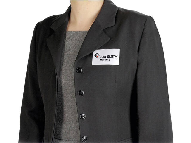 Badge Avery J4785-20 80x50mm wit 200st