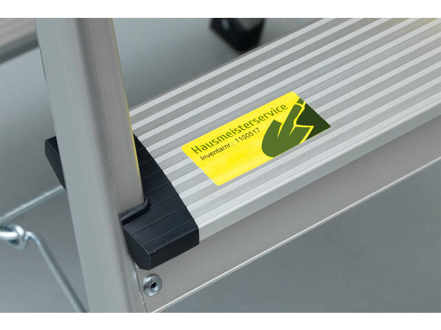 Etiket Avery L6111-20 210x297mm geel 20st