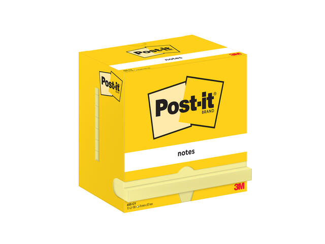 Memoblok Post-it 655 76x127mm geel