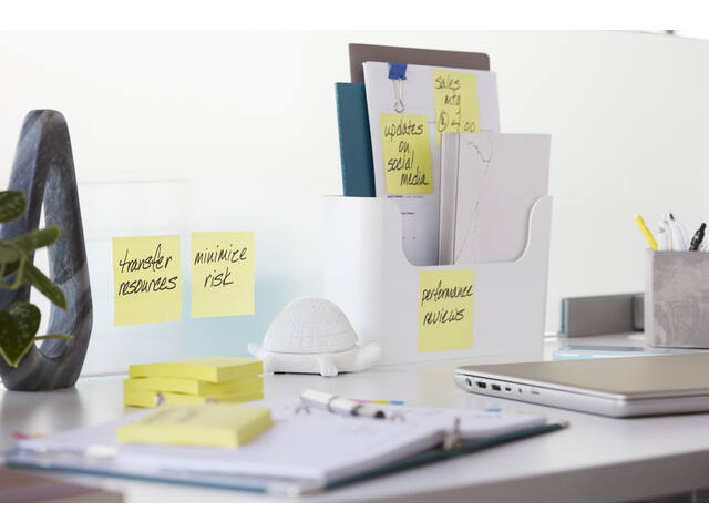 Memoblok Post-it 656 Super Sticky 51x76mm geel