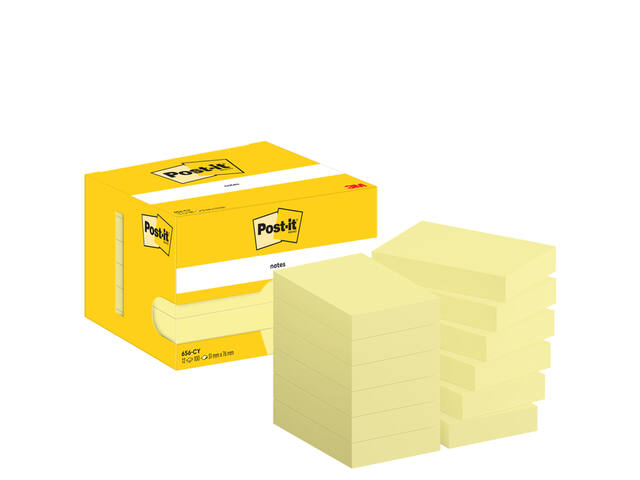 Memoblok Post-it 656 51x76mm canary yellow