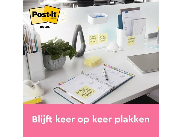 Memoblok Post-it Z-Note R350 76x127mm geel