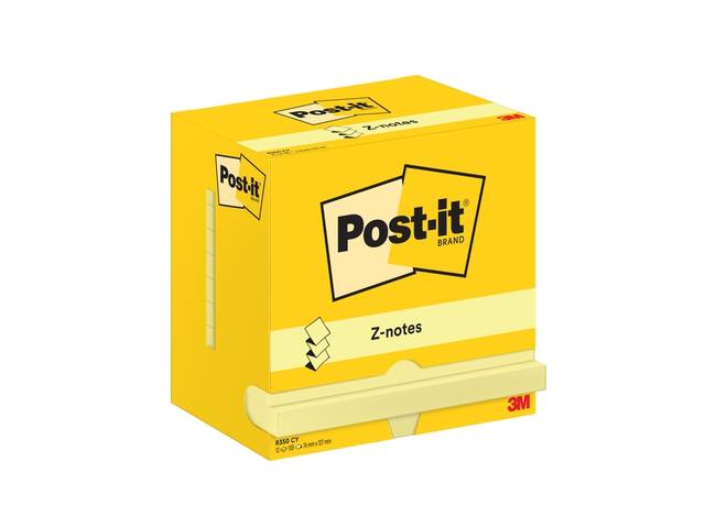 Memoblok Post-it Z-Note R350 76x127mm geel