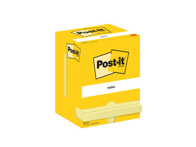 Memoblok Post-it 657 76x102mm geel