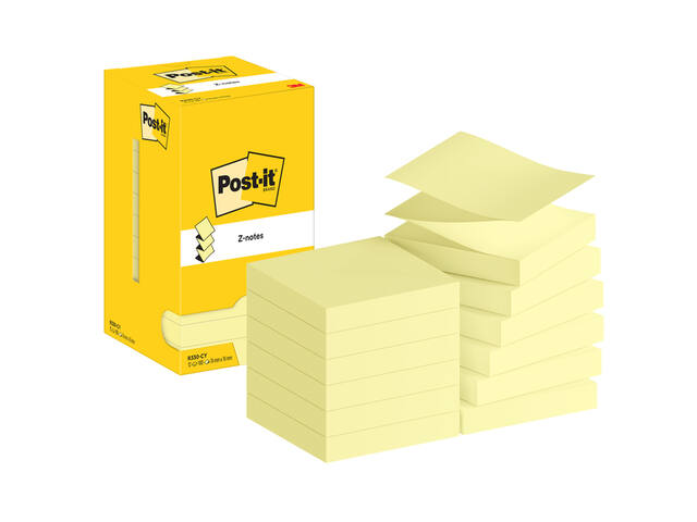 Memoblok Post-it Z-Note R330 76x76mm canary yellow