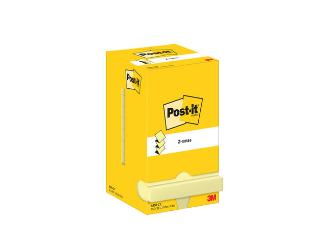 Memoblok Post-it Z-Note R330 76x76mm canary yellow