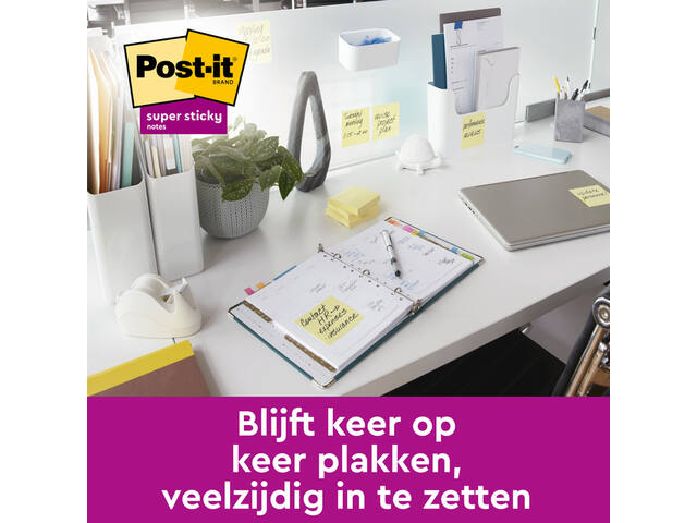 Memoblok Post-it Z-Note S330 Super Sticky geel