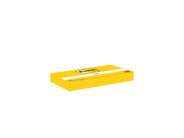 Memoblok Post-it 653 38x51mm geel