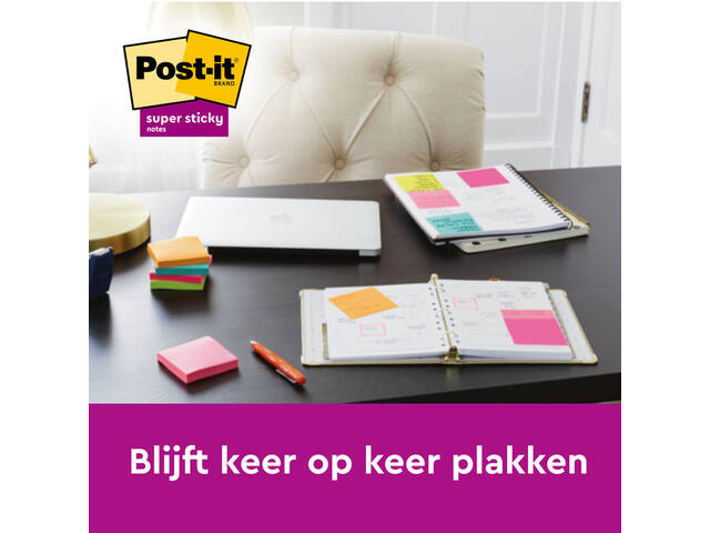 Memoblok  Post-it 622 Super Sticky Carnival
