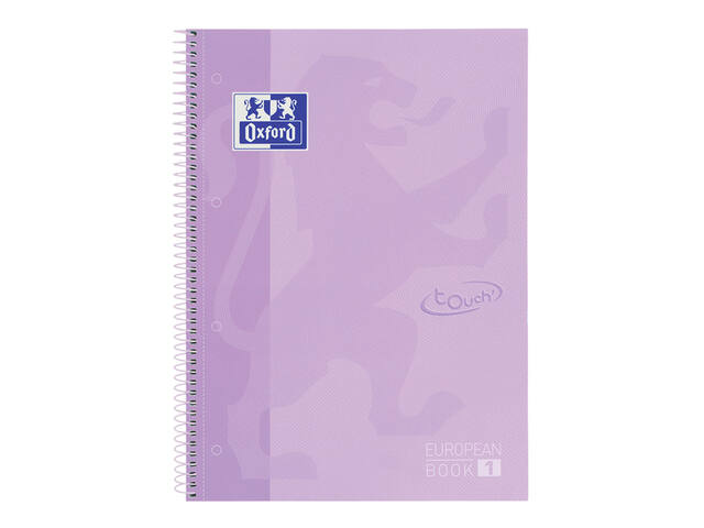 Notitieboek Oxf touch europeanb A4+ lijn 160p pps