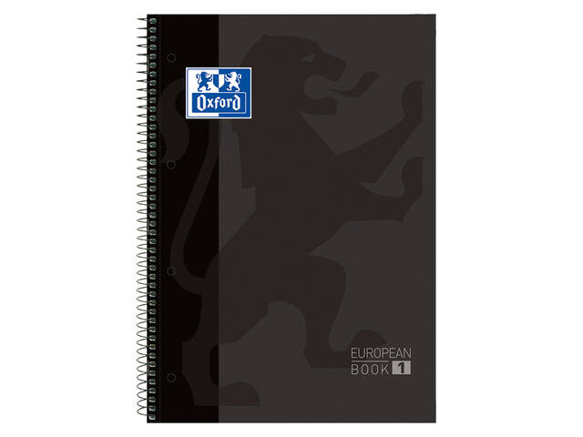Notitieboek Oxf classic europeanb A4+ lijn 160p zw