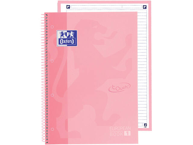 Notitieboek Oxf touch europeanb A4+ lijn 80v prz