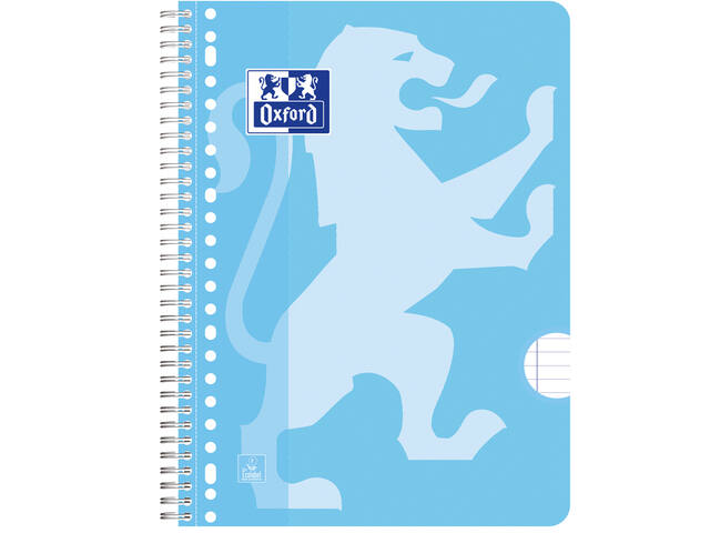 Collegeblk Oxf School A4+ ln 23gaats 160pag pastel