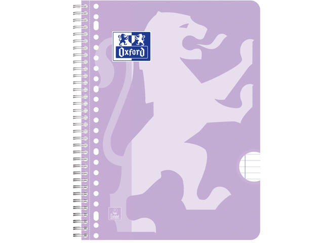 Collegeblk Oxf School A4+ ln 23gaats 160pag pastel