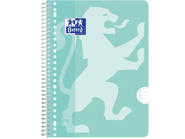 Collegeblk Oxf School A4+ ln 23gaats 160pag pastel