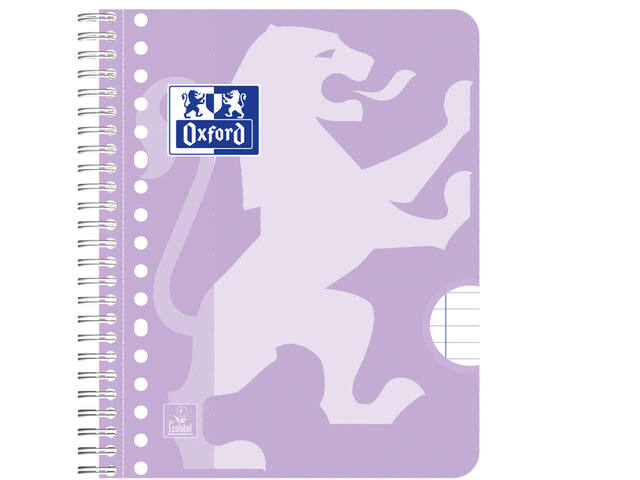 Collegeblk Oxf School A5+ ln 17gaats 160pag pastel