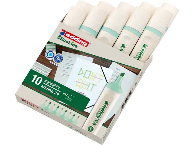 Markeerstift edding 24 Eco 2-5mm pastel groen