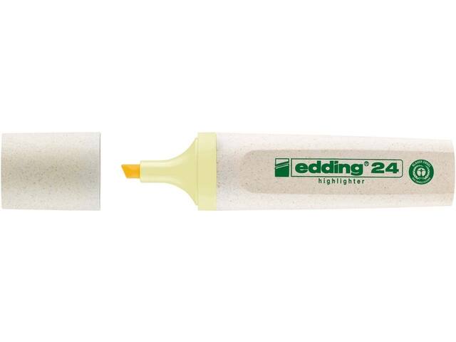 Markeerstift edding 24 Eco 2-5mm pastel geel