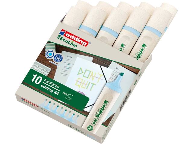 Markeerstift edding 24 Eco 2-5mm pastel blauw
