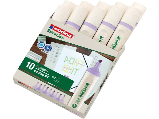 Markeerstift edding 24 Eco 2-5mm pastel violet