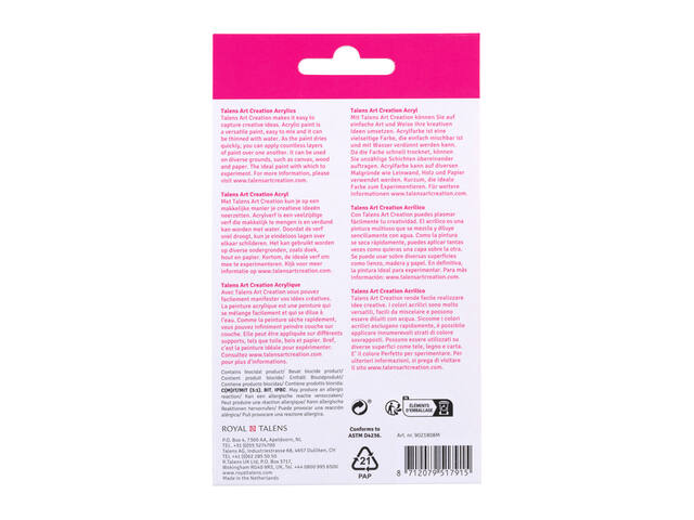 Acrylverf Talens Art Creation 12ml 8st assorti