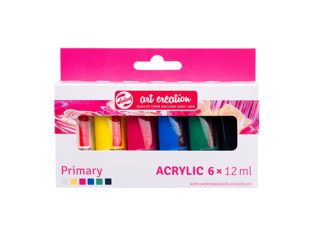 Acrylverf Talens Art Creation 12ml 6st Primary ass