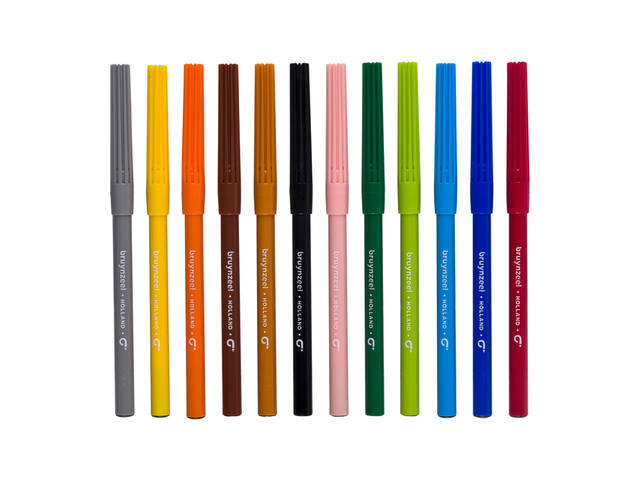Viltstift Bruynzeel Kids assorti 12 stuks