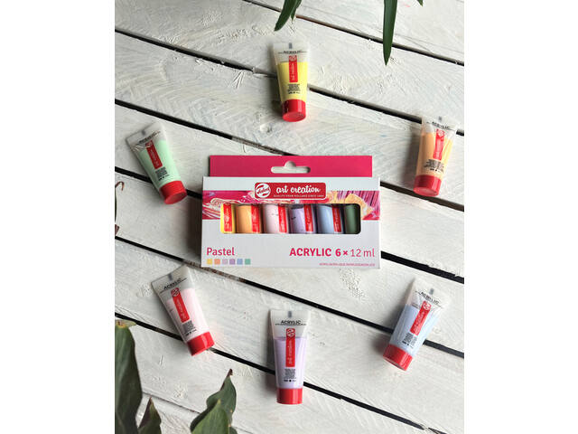 Acrylverf Talens Art Creation 12ml 6st pastel ass
