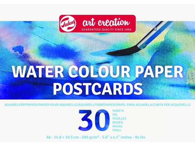 Aquarelverfpapier TAC 200gr A6 blauw