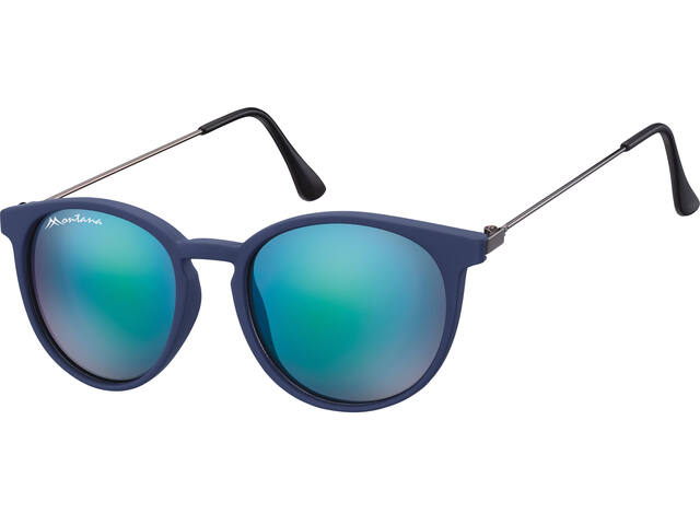 Zonnebril Montana Revo blauw rond glas mtl mat bl