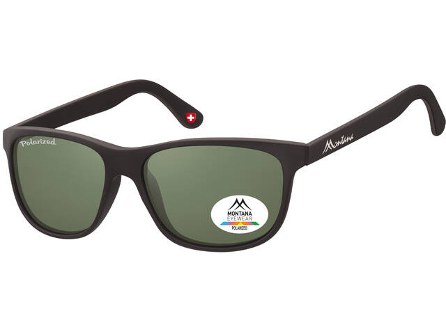 Zonnebril Montana groen G15 polar glas mat zwart