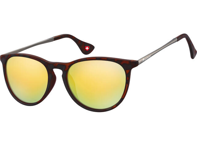 Zonnebril Montana Revo goud glas mtl mat turtle