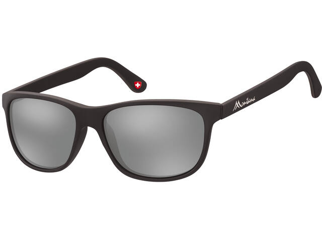 Zonnebril Montana met Revo spiegelglas mat zwart