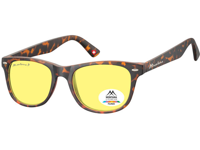 Zonnebril Montana met geel polar glas turtle
