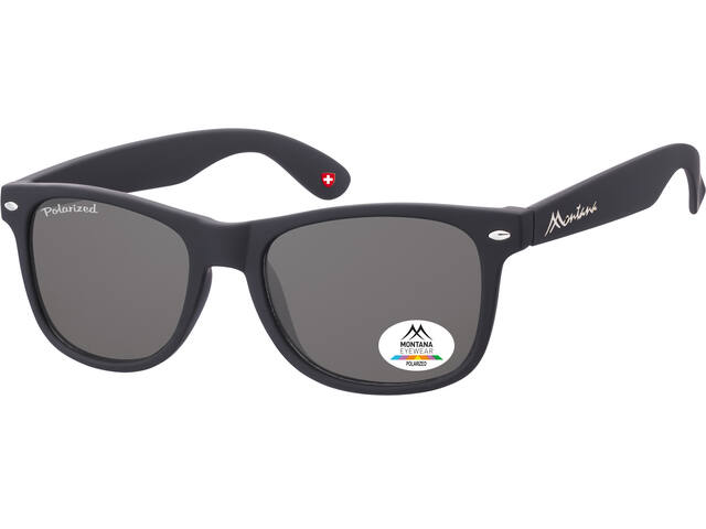 Zonnebril Montana met smoke polar glas zwart
