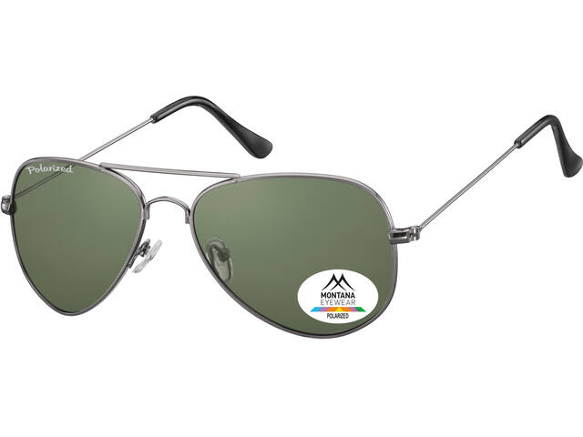 Zonnebril Montana groen G15 polar glas staalk