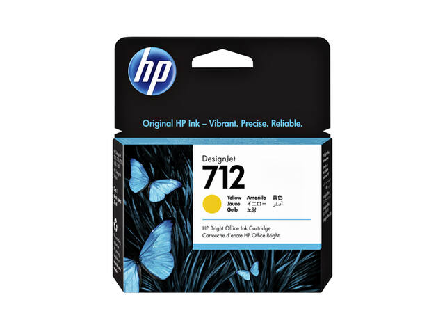 Inktcartridge HP 712 3ED69A geel